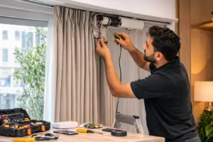 motorized curtains repair