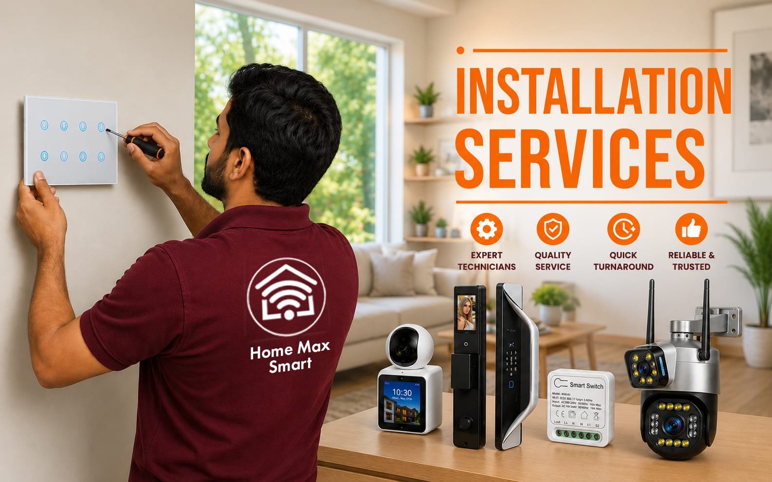 Smart device installation service